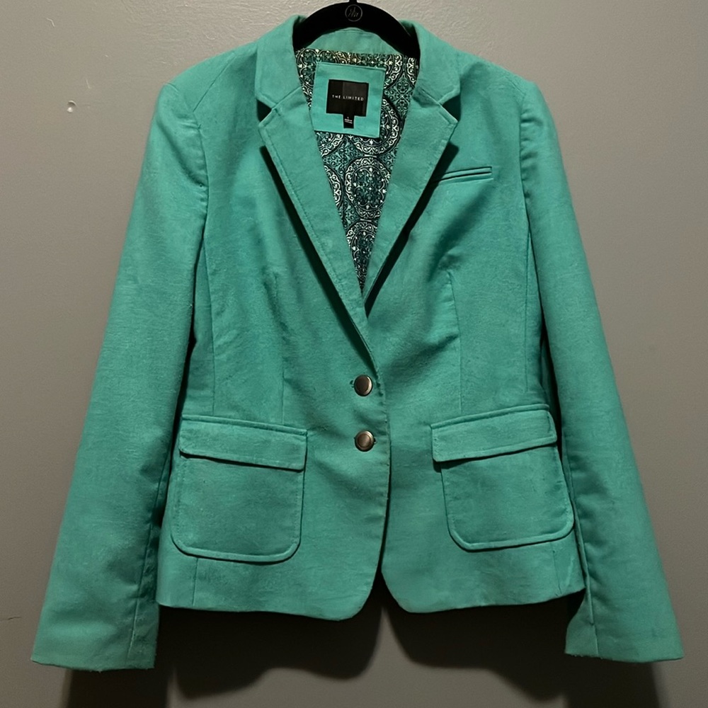The Limited Peacock Blue Blazer Size Large
